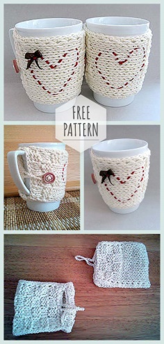 Crochet Cup Valentine Day