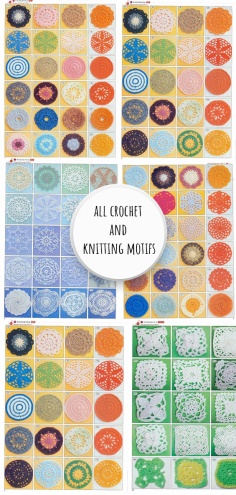 Crochet and Knitting Motifs Idea