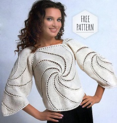 Unusual Pullover Swirl Pattern