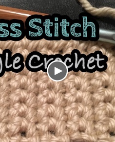 Cross Stitch Single Crochet (SC)   How to Crochet  Beginners