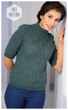 Pullover short sleeve free pattern