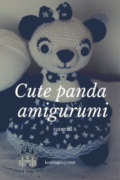 Cute panda amigurumi
