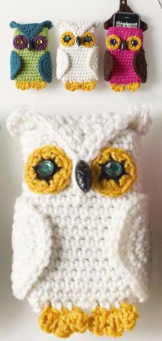 Crochet Owl Covers for the Phone