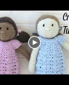 How to crochet an EASY doll - amigurumi doll pattern
