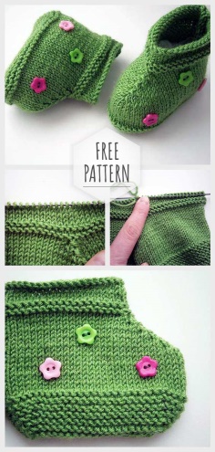 Lovely Baby Booties Free Pattern
