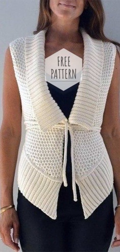 Knitting Stylist Sleeveless Vest