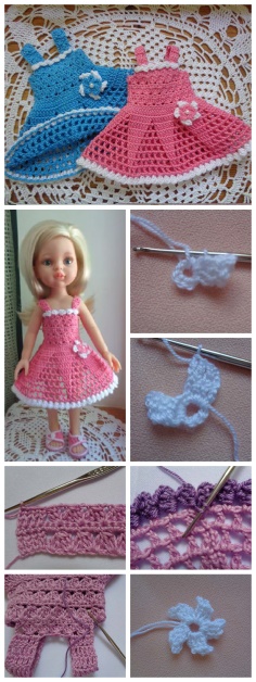 Crochet Summer Set For Dolls