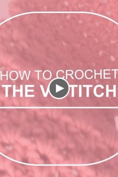 How To Make the Crochet V Stitch
