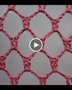 mesh stitch on crochet pattern