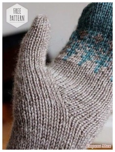 Mittens with an Indian wedge for the thumb