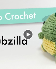 How to Crochet Chubzilla  Amigurumi Pattern Tutorial