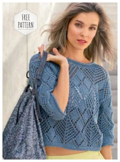 Pullover knitting needles free pattern