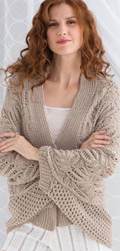 Women Cardigan Lace Cocoon