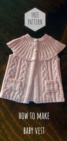 Baby Vest with Buttons Free Pattern