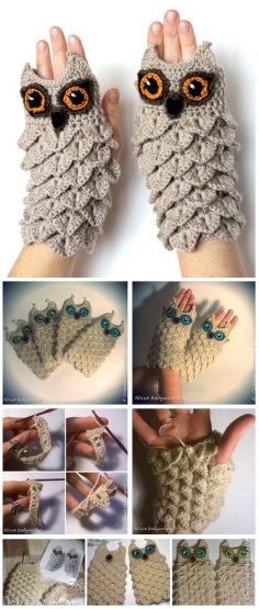 MITTENS OWL PATTERN SCALES