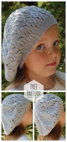 Charming beret for a girl