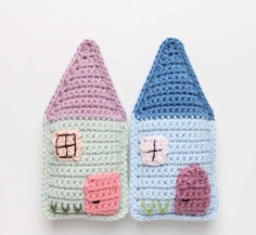 Amigurumi little house free pattern