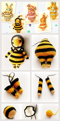 How to Make Amigurumi Bee