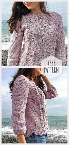 Pullover with Twisted Pattern