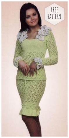 Suit the color of green apple free pattern