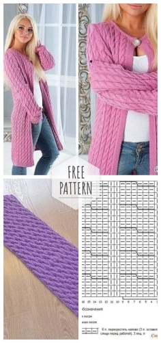 Knitting cardigan crochet pattern