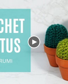 How To Crochet - Easy Beginners Cactus Amigurumi Tutorial