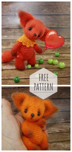 Cute fox amigurumi free pattern