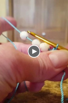 How to crochet a bead on  a little video tutorial