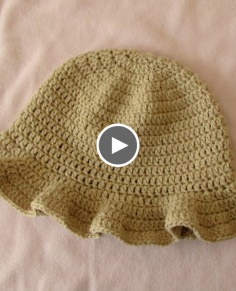 How to crochet a simple women39;s sun hat - summer hat for beginners