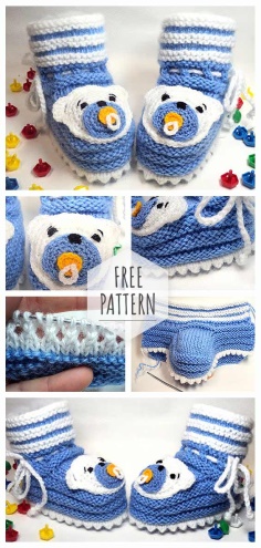Knitting Baby Booties Free Pattern