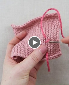 How to decorate your knitting with cross stitch