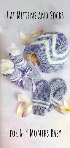 Hat Mittens and Socks for Baby