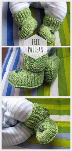 Knitting Baby Booties Free Pattern
