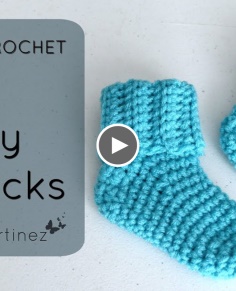 How to Crochet Fast Baby Socks