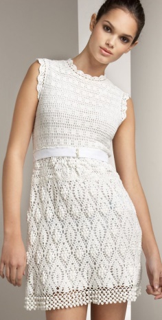 Crochet White Dress Pattern