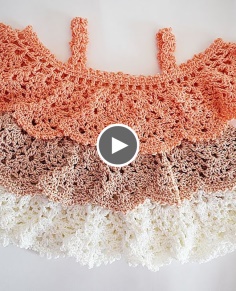 Crochet ruffle top set skirt Majovel Crochet