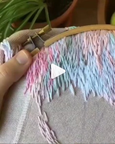 How to knit crochet cross stitch video tutorial