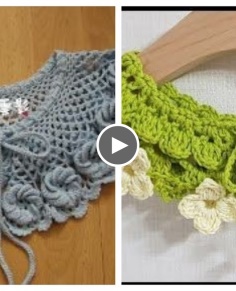 Amazing Hand Knitted Crochet Yokecollar designs for Women ShirtstopsBlouse