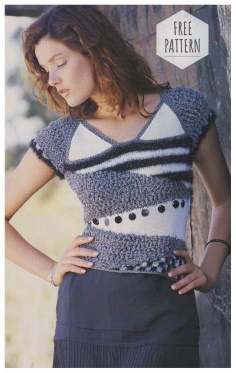 Black and white top free pattern