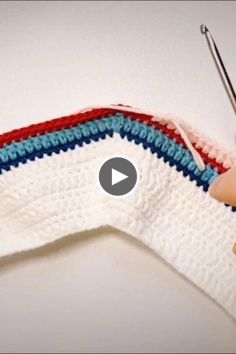 How to crochet a corner for  blanket video tutorial