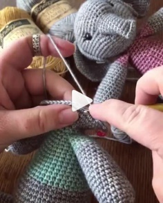 How to knit amigurumi elephant video tutorial