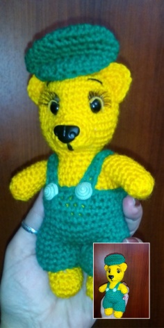 Amigurumi Yellow Teddy Bear