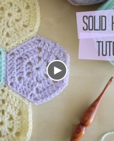 Crochet Solid Hexagon and Joining Tutorial