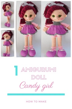 Amigurumi doll Candy girl 