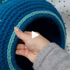 Fish house for cats crochet
