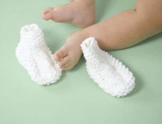 Knitting Baby Sock