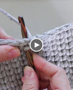 How to crochet the waistcoat stitch