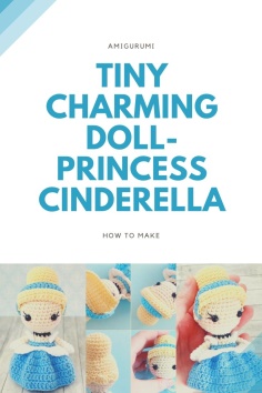 Amigurumi Tiny charming doll-princess Cinderella
