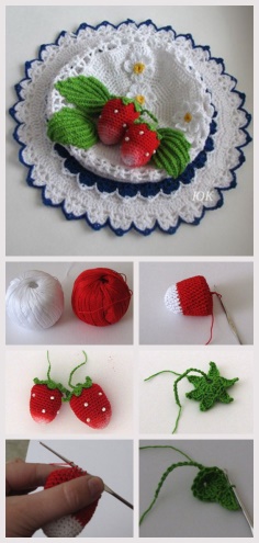 Knitting Strawberry Tutorial