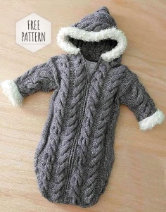 Knitted Sleeping Bag for Baby